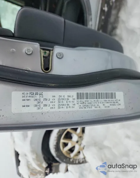 2015 Dodge Journey Sxt from USA, damaged, VIN 3C4PDDBG1FT676103